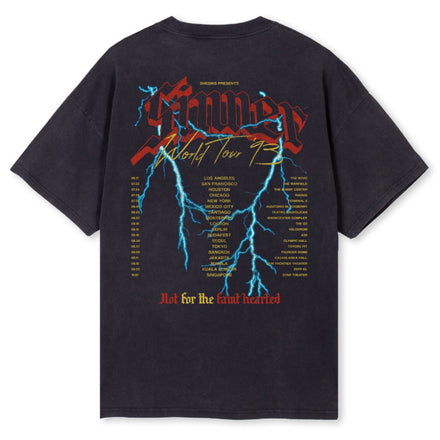 Sinner World Tour Tee - Washed Black
