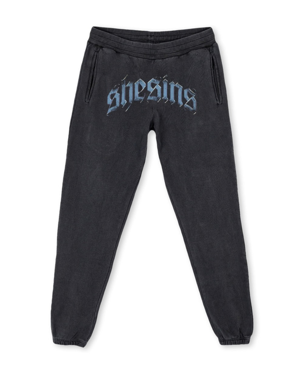 Old English Sweatpants - Washed Black -1
